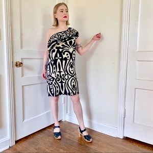 Alice & Trixie Shoulder Vacation 100% Silk Dress